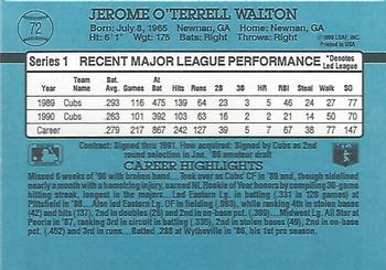 Jerome Walton  baseball card collectible - Main Image 2