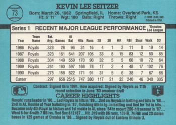 Kevin Seitzer  baseball card collectible - Main Image 2
