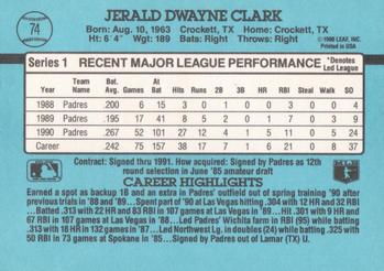 Jerald Clark  baseball card collectible - Main Image 2