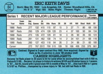 Eric Davis  baseball card collectible - Main Image 2
