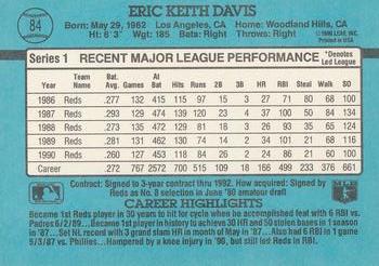 Eric Davis  baseball card collectible - Main Image 2