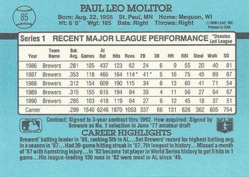 Paul Molitor  baseball card collectible - Main Image 2