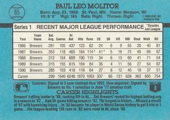 Paul Molitor  baseball card collectible - Main Image 2