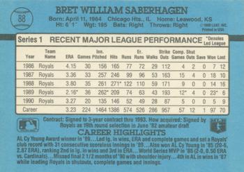 Bret Saberhagen  baseball card collectible - Main Image 2