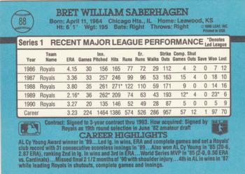 Bret Saberhagen  baseball card collectible - Main Image 2