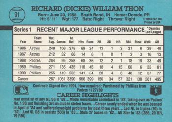 Dickie Thon  baseball card collectible - Main Image 2