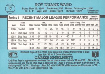 Duane Ward  baseball card collectible - Main Image 2