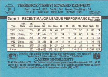 Terry Kennedy  baseball card collectible - Main Image 2