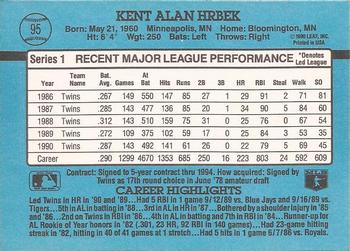 Kent Hrbek  baseball card collectible - Main Image 2