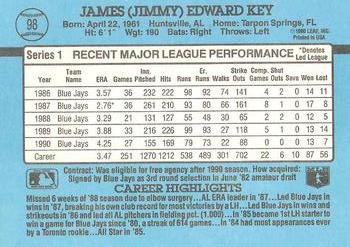 Jimmy Key  baseball card collectible - Main Image 2