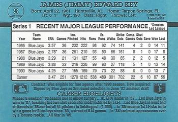 Jimmy Key  baseball card collectible - Main Image 2