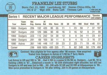 Franklin Stubbs  baseball card collectible - Main Image 2
