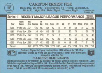 Carlton Fisk  baseball card collectible - Main Image 2