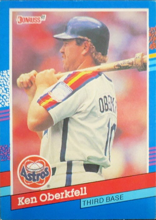 Ken Oberkfell  baseball card collectible - Main Image 3