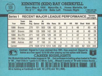 Ken Oberkfell  baseball card collectible - Main Image 2