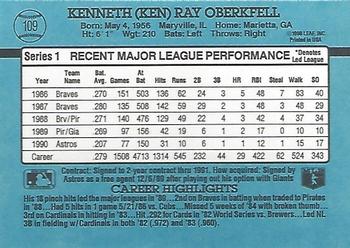 Ken Oberkfell  baseball card collectible - Main Image 2