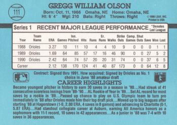 Gregg Olson  baseball card collectible - Main Image 2
