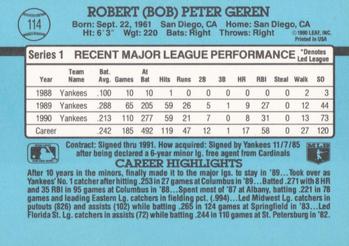 Bob Geren  baseball card collectible - Main Image 2