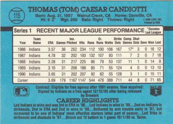 Tom Candiotti  baseball card collectible - Main Image 2