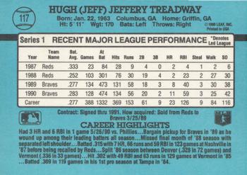 Jeff Treadway  baseball card collectible - Main Image 2