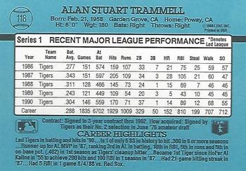 Alan Trammell  baseball card collectible - Main Image 2