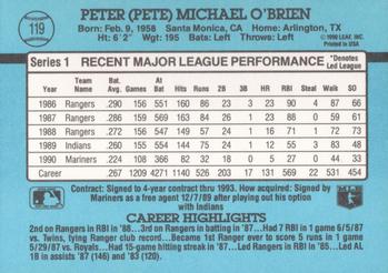 Pete O’Brien  baseball card collectible - Main Image 2