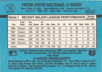 Pete O’Brien  baseball card collectible - Main Image 2