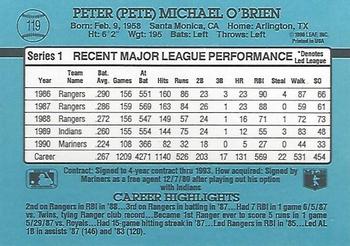 Pete O’Brien  baseball card collectible - Main Image 2