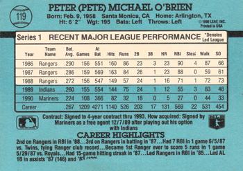 Pete O’Brien  baseball card collectible - Main Image 2
