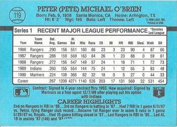 Pete O’Brien  baseball card collectible - Main Image 2