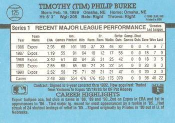 Tim Burke  baseball card collectible - Main Image 2