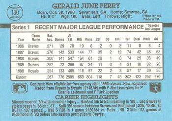 Gerald Perry  baseball card collectible - Main Image 2