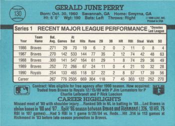 Gerald Perry  baseball card collectible - Main Image 2