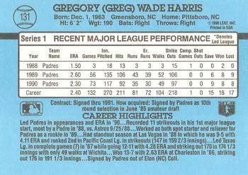 Greg Harris  baseball card collectible - Main Image 2