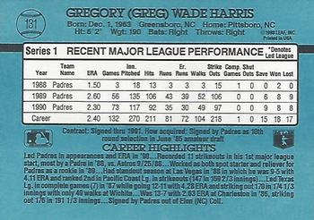 Greg Harris  baseball card collectible - Main Image 2