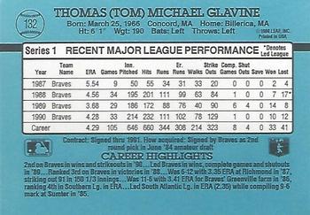 Tom Glavine  baseball card collectible - Main Image 2