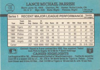 Lance Parrish  baseball card collectible - Main Image 2