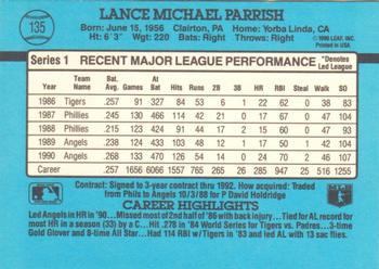 Lance Parrish  baseball card collectible - Main Image 2