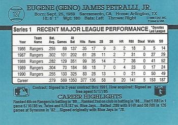 Geno Petralli  baseball card collectible - Main Image 2