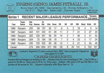 Geno Petralli  baseball card collectible - Main Image 2