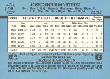 Dennis Martinez  baseball card collectible - Main Image 2