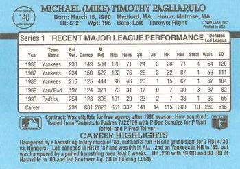 Mike Pagliarulo  baseball card collectible - Main Image 2