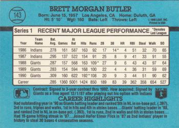 Brett Butler  baseball card collectible - Main Image 2