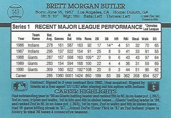 Brett Butler  baseball card collectible - Main Image 2