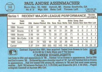 Paul Assenmacher  baseball card collectible - Main Image 2