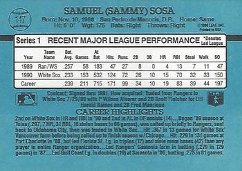 Sammy Sosa  baseball card collectible - Main Image 2