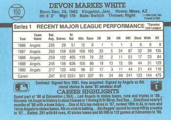 Devon White  baseball card collectible - Main Image 2