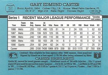 Gary Carter  baseball card collectible - Main Image 2
