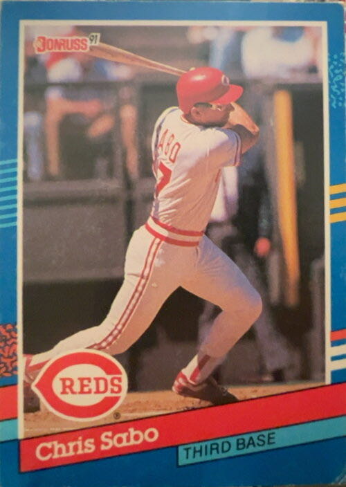 Chris Sabo  baseball card collectible - Main Image 3