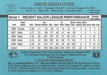 David Cone  baseball card collectible - Main Image 2